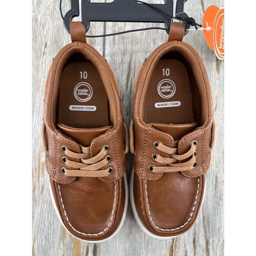 Toddler Boys Casual Slip-On Boat Shoes Size 10